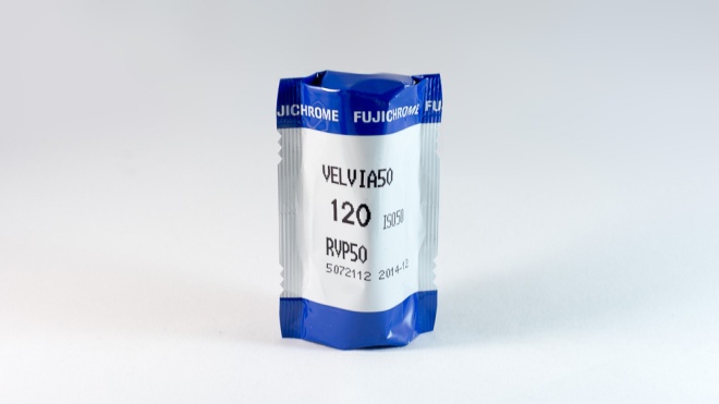 Fujifilm Fujichrome Velvia 50 (120 Medium Format, expired 2014)